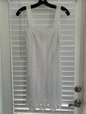 Miguelina White Lace Mini Dress